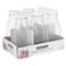 12 Packs: 6 ct. (72 total) 8oz. Glass Milk Bottles with Lids by Ashland&#xAE;